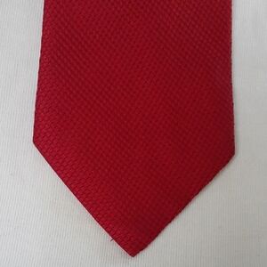 Karako Collection Men's Red Textured 100% Silk Tie